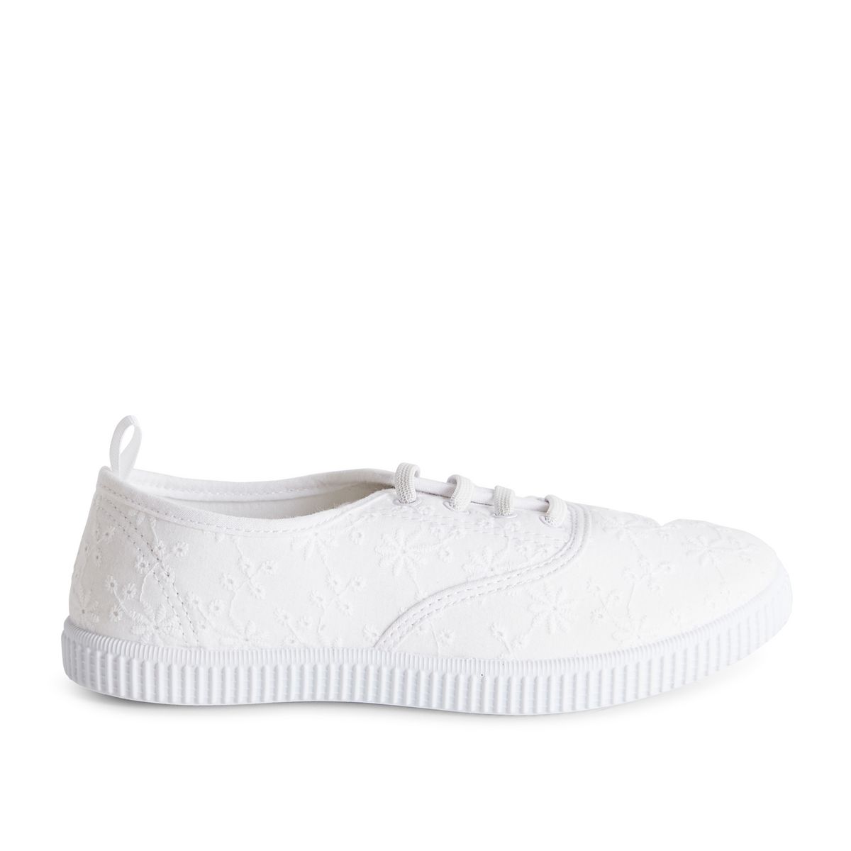 INEXTENSO Chaussure en toile à motif blanche fille 