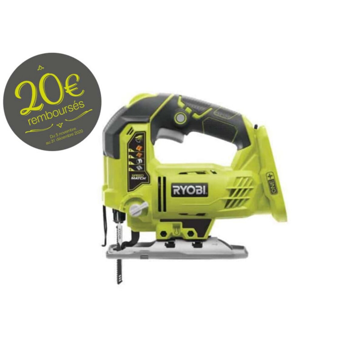 Ryobi Scie sauteuse pendulaire RYOBI 18V OnePlus sans batterie
