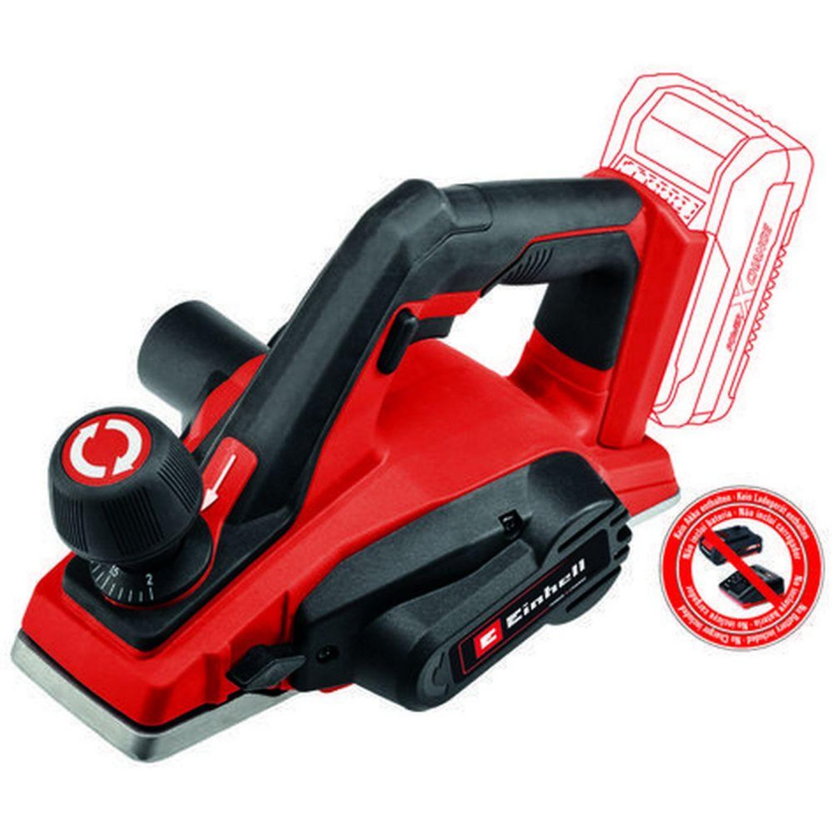 Einhell Rabot sans fil TE-PL 18/82 Li - Solo - sans batterie