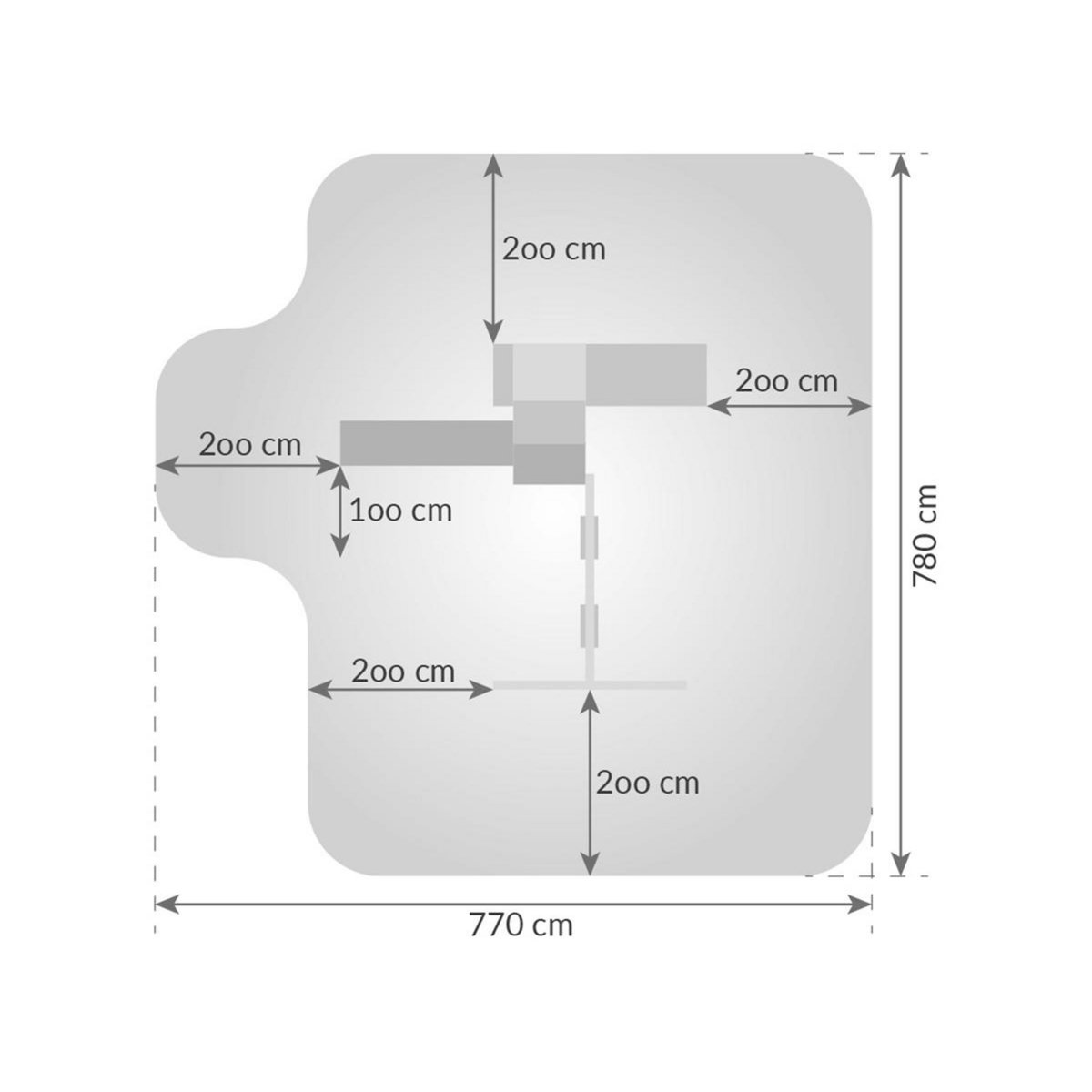 Fungoo Aire de jeux Floppi avec balançoire double - Fungoo