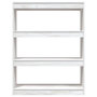 Voir la diapositive 5 : VIDAXL Bibliotheque/Separateur de piece Blanc 100x30x103 cm Pin massif