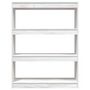 Voir la diapositive 5 : VIDAXL Bibliotheque/Separateur de piece Blanc 100x30x103 cm Pin massif
