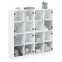 Voir la diapositive 5 : VIDAXL Bibliotheque avec portes blanc 136x37x142 cm bois d'ingenierie