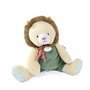 Voir la diapositive 1 : DOUDOU ET COMPAGNIE Peluche doudou lion beige et vert