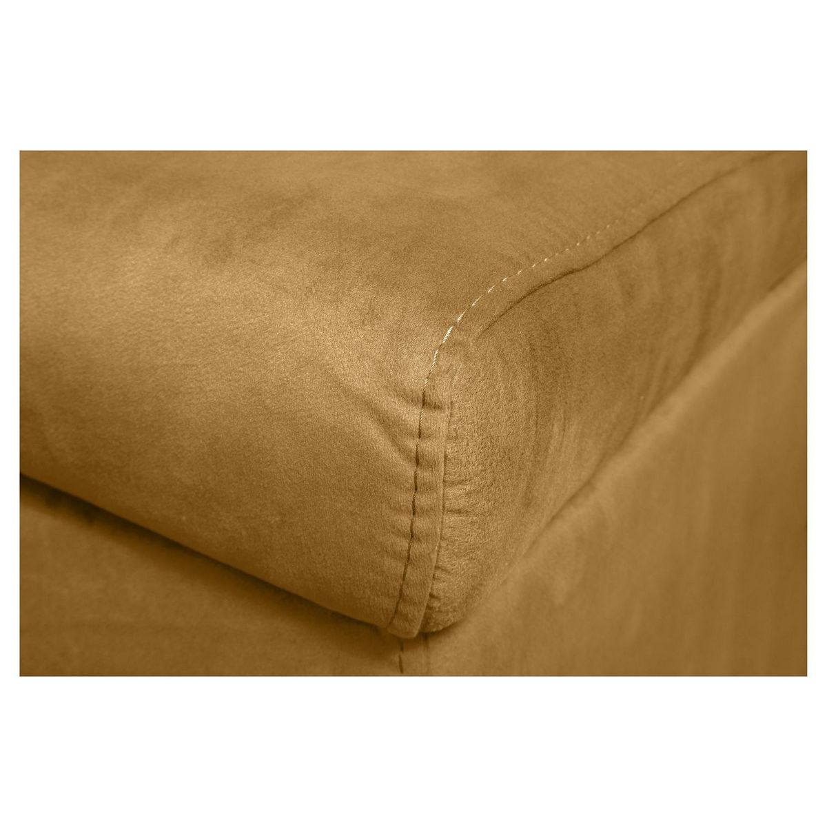 Canapé d'angle réversible convertible avec coffre en tissu ou velours GERALDINE 