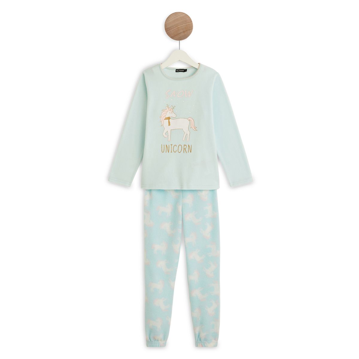 IN EXTENSO Ensemble pyjama polaire licorne fille 
