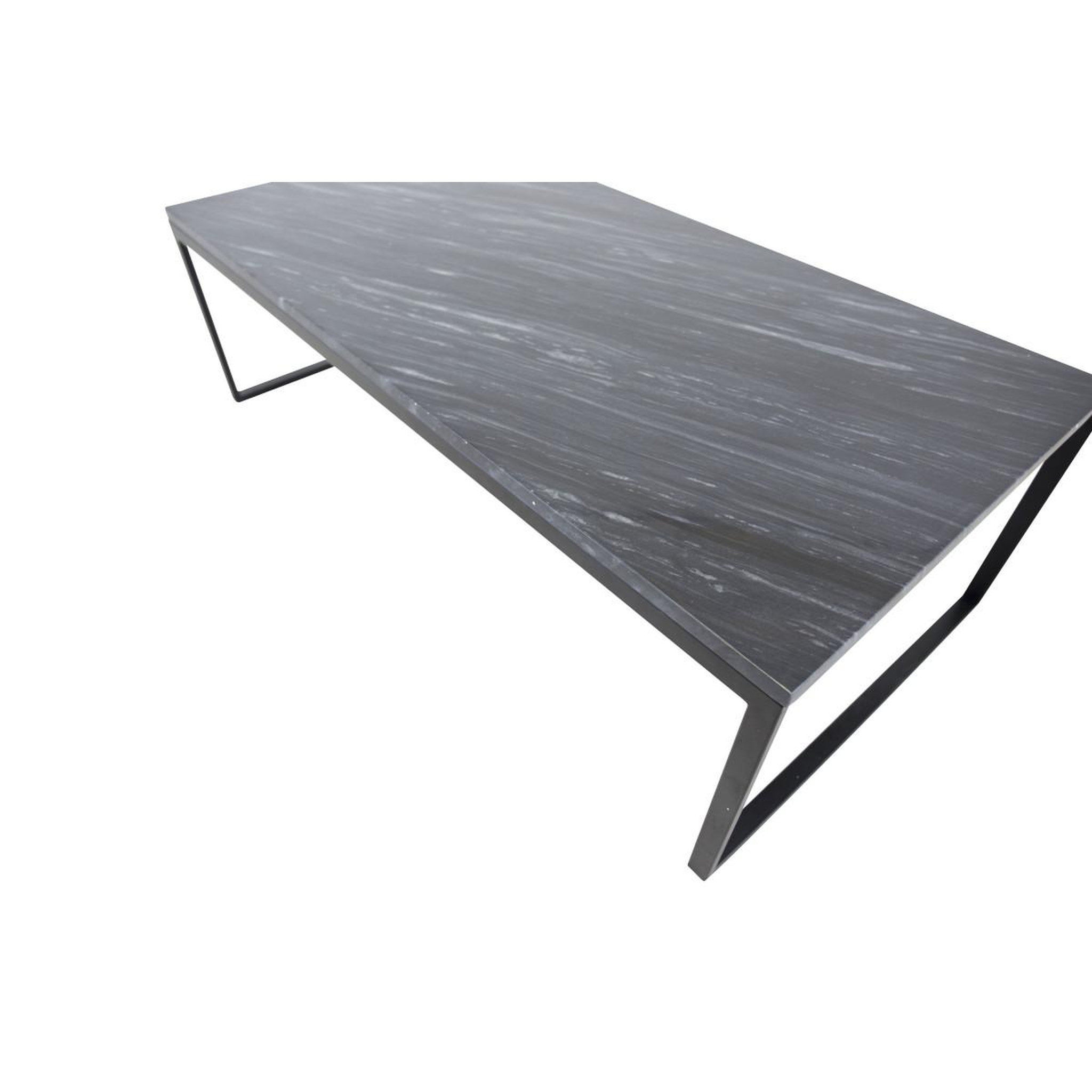 Voir la diapositive 3 : Paris Prix Table basse en marbre  estelle  120cm gris & noir