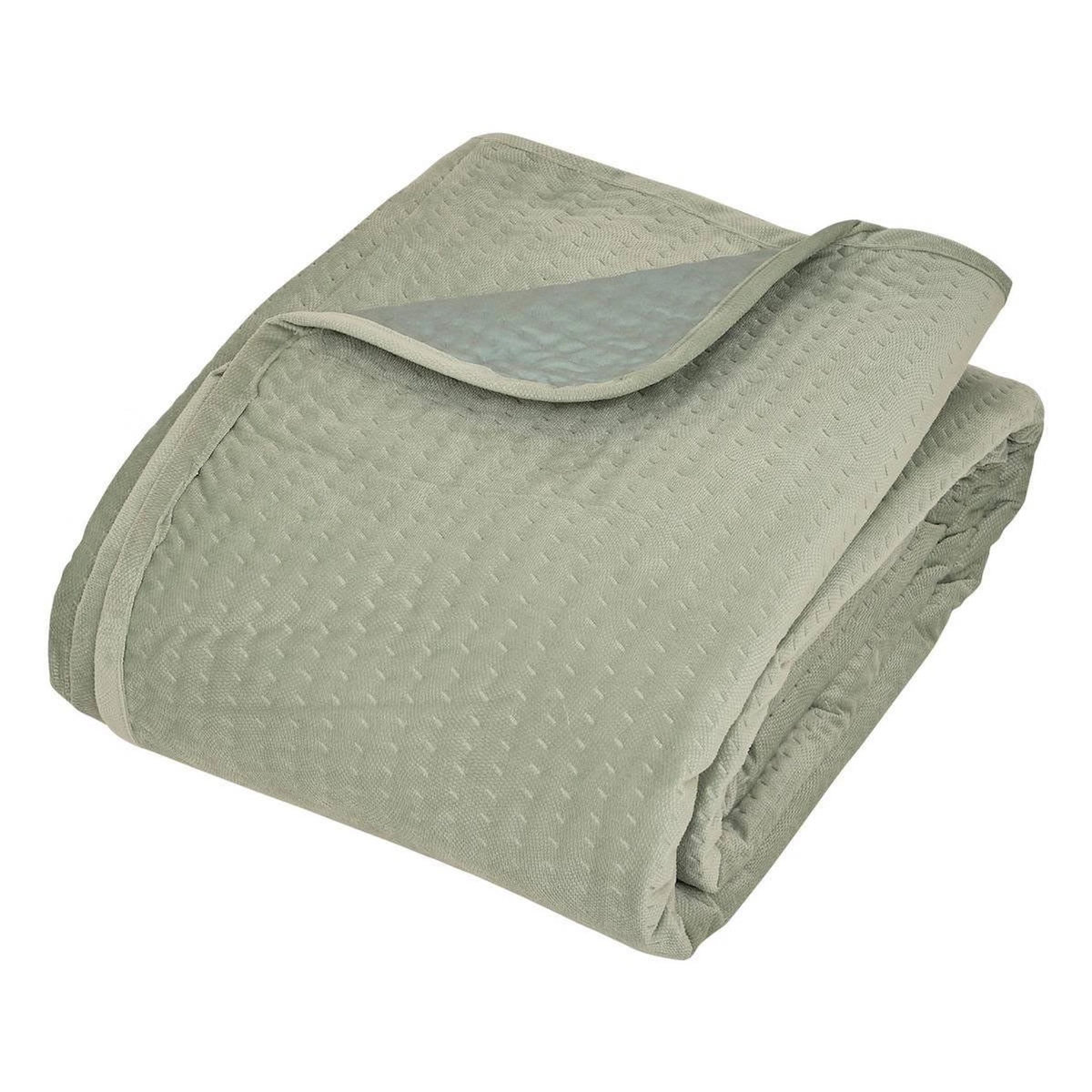 ATMOSPHERA Dessus de Lit & 2 Taies  Lilou  240x260cm Vert Céladon
