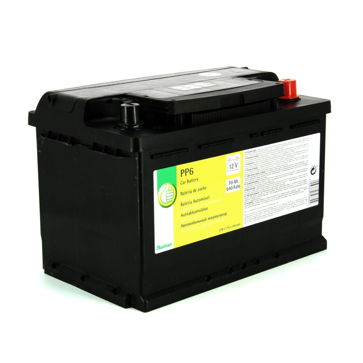 POUCE Batterie pour voiture 640A 70AH