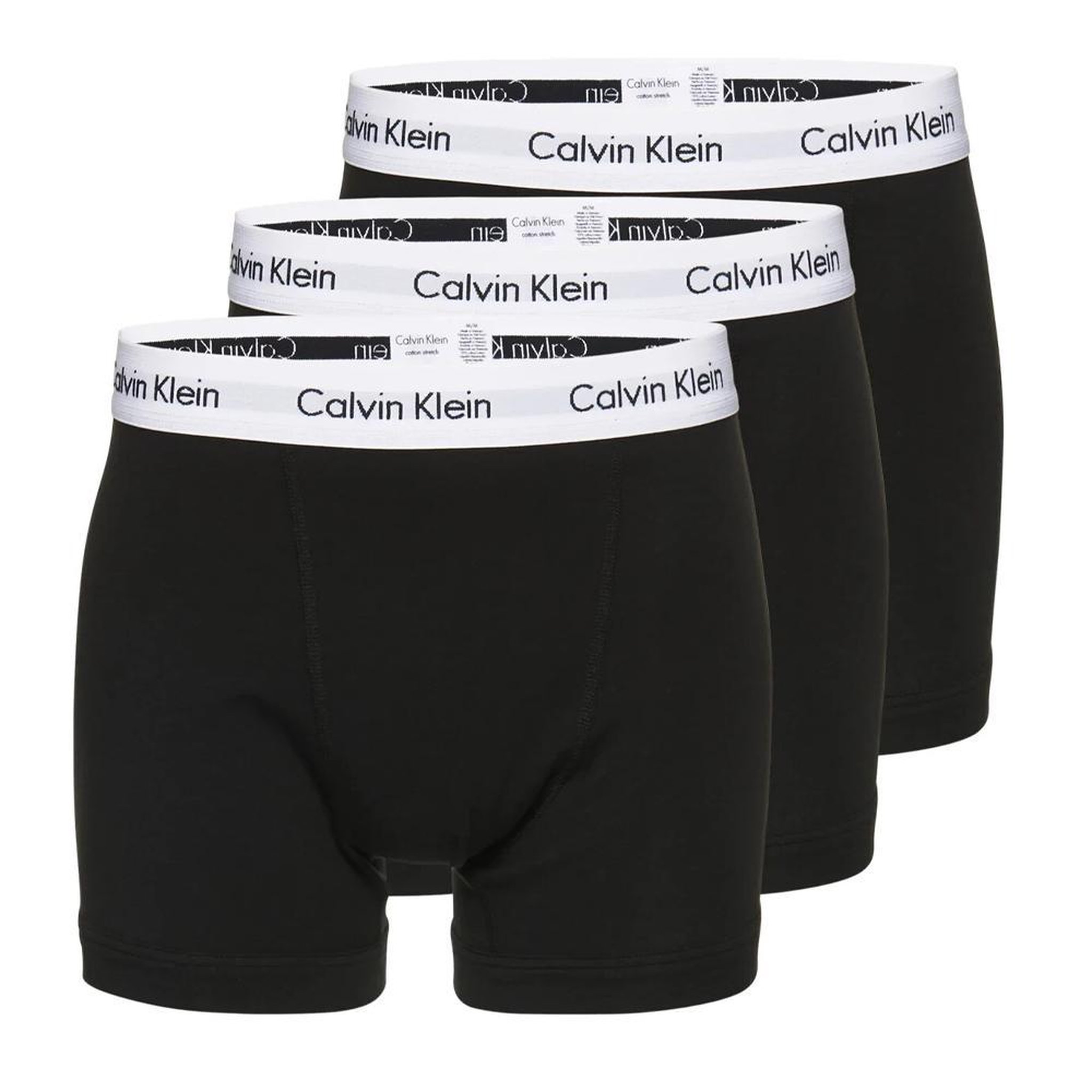 Voir la diapositive 1 : CALVIN KLEIN JEANS X3 Boxers Noir/Blanc Homme Calvin Klein Jeans Trunk 3p