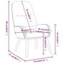 Voir la diapositive 6 : VIDAXL Chaise de relaxation Taupe Tissu