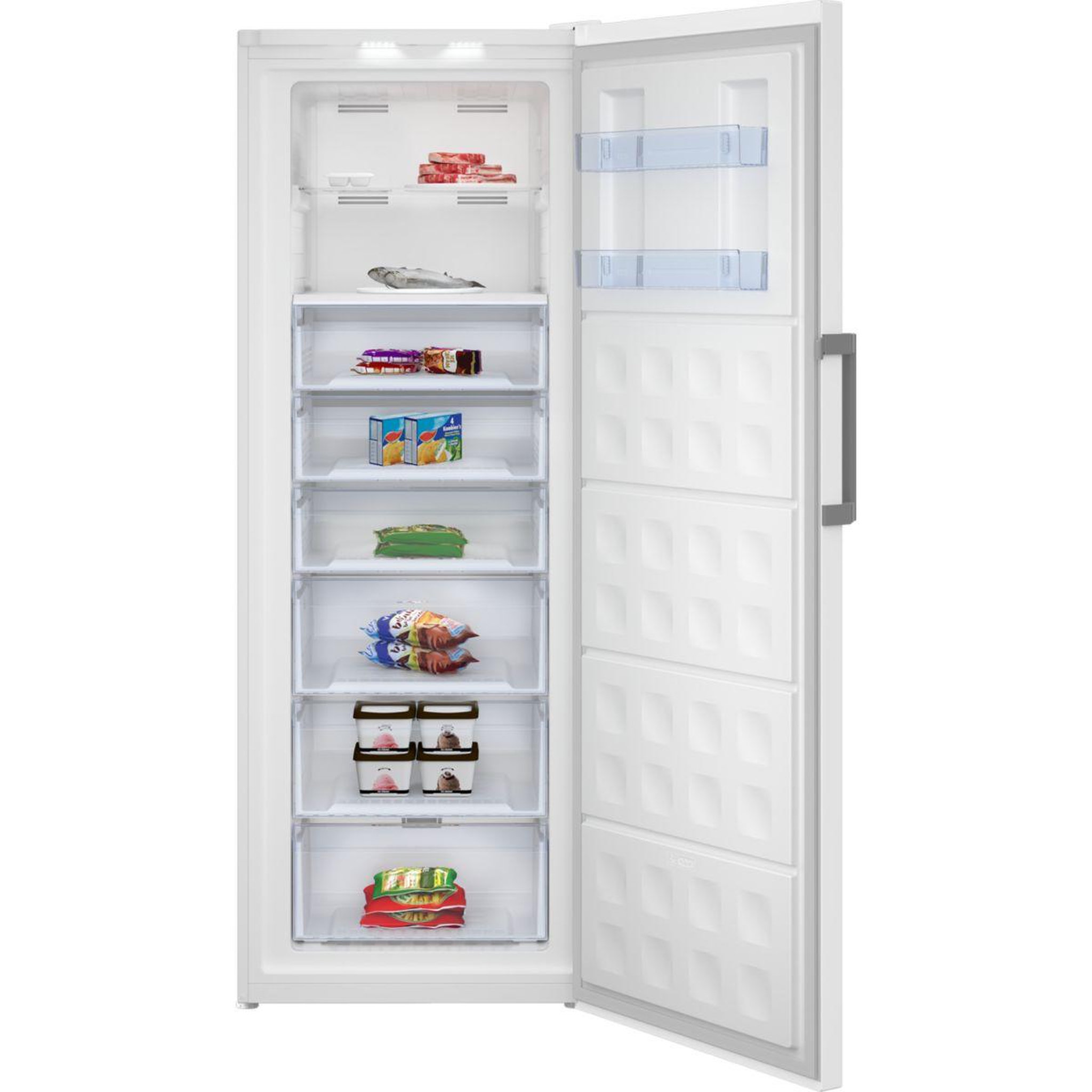 Voir la diapositive 4 : Beko Congélateur armoire rfne448e55w