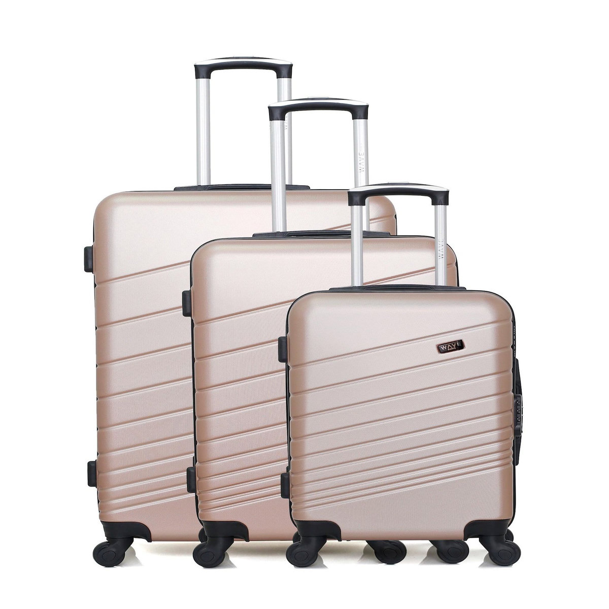 WAVE PARIS WAVE PARIS - Set de 3 Valises TIGRE 75 cm 4 Roues