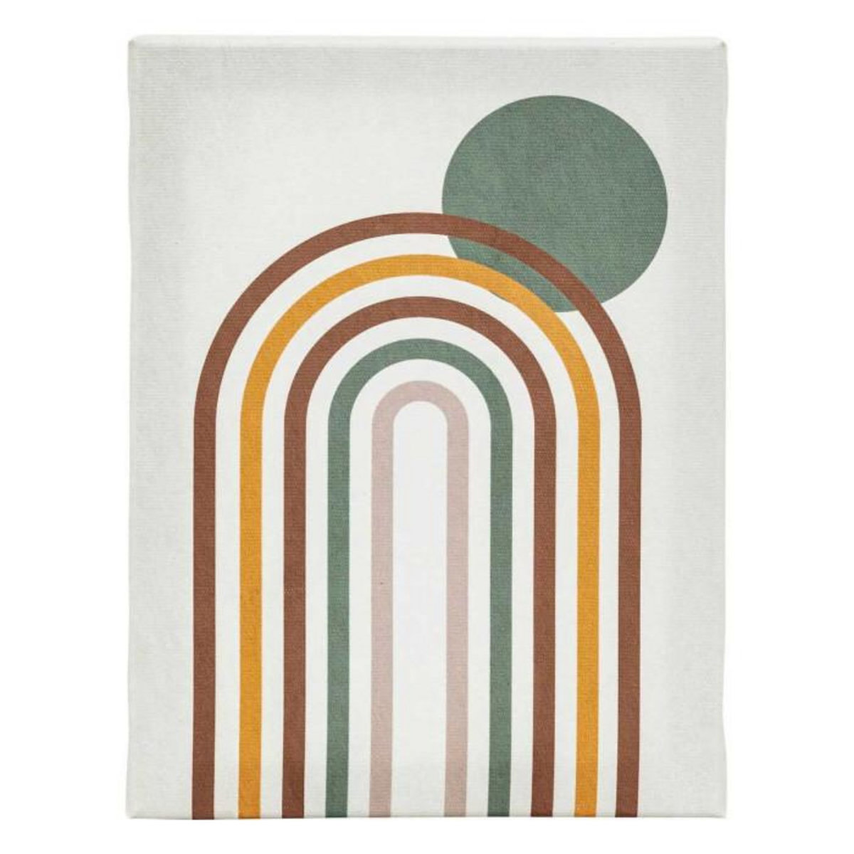 ATMOSPHERA Lot de 5 Toiles Imprimées  Cynthia  25x25cm Soleil