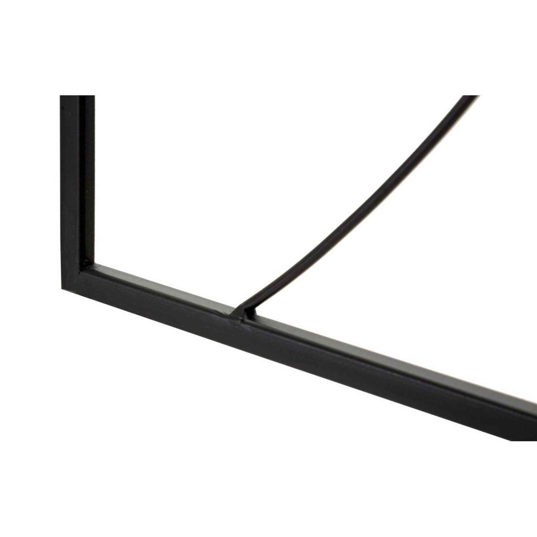 Voir la diapositive 4 : Paris Prix Déco murale encadrée en métal  2 mains  55cm noir