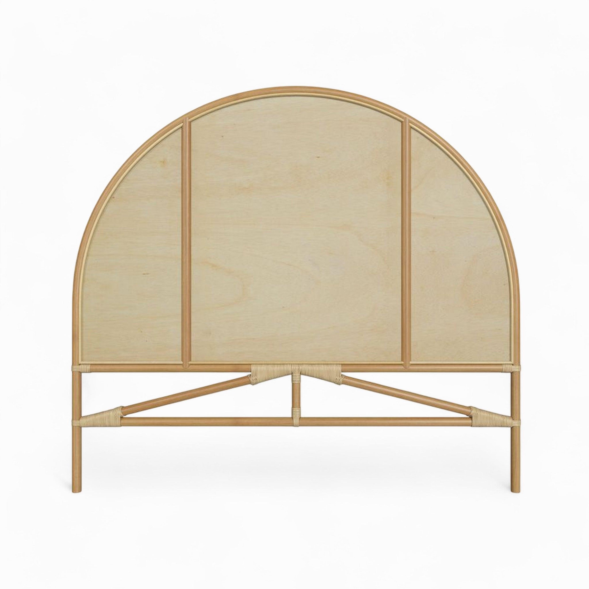 Voir la diapositive 3 : MAISON PAVANE Tête de lit en rotin naturel 140 cm-Beigia