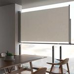 VIDAXL Auvent lateral retractable de patio 140 x 300 cm Blanc casse