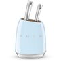 Voir la diapositive 1 : SMEG Bloc couteaux 6 pcs multi-usages bleu