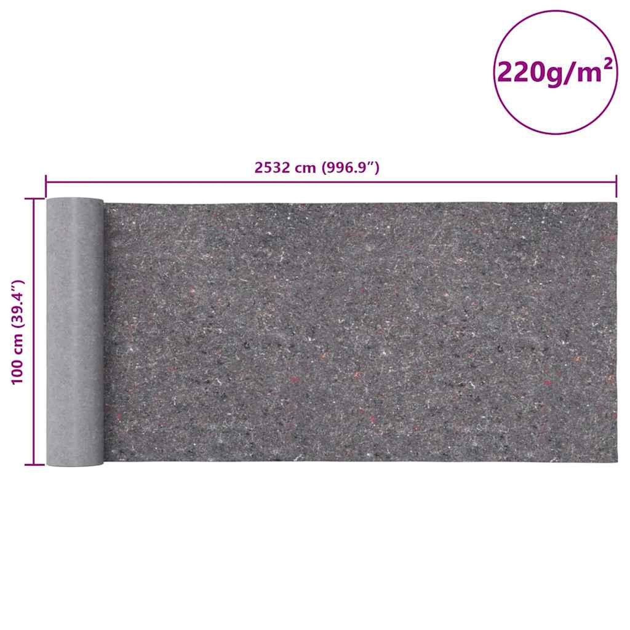 Voir la diapositive 6 : VIDAXL Polaires de peintre antiderapantes 2 pcs 2532 cm 220 g/m² gris