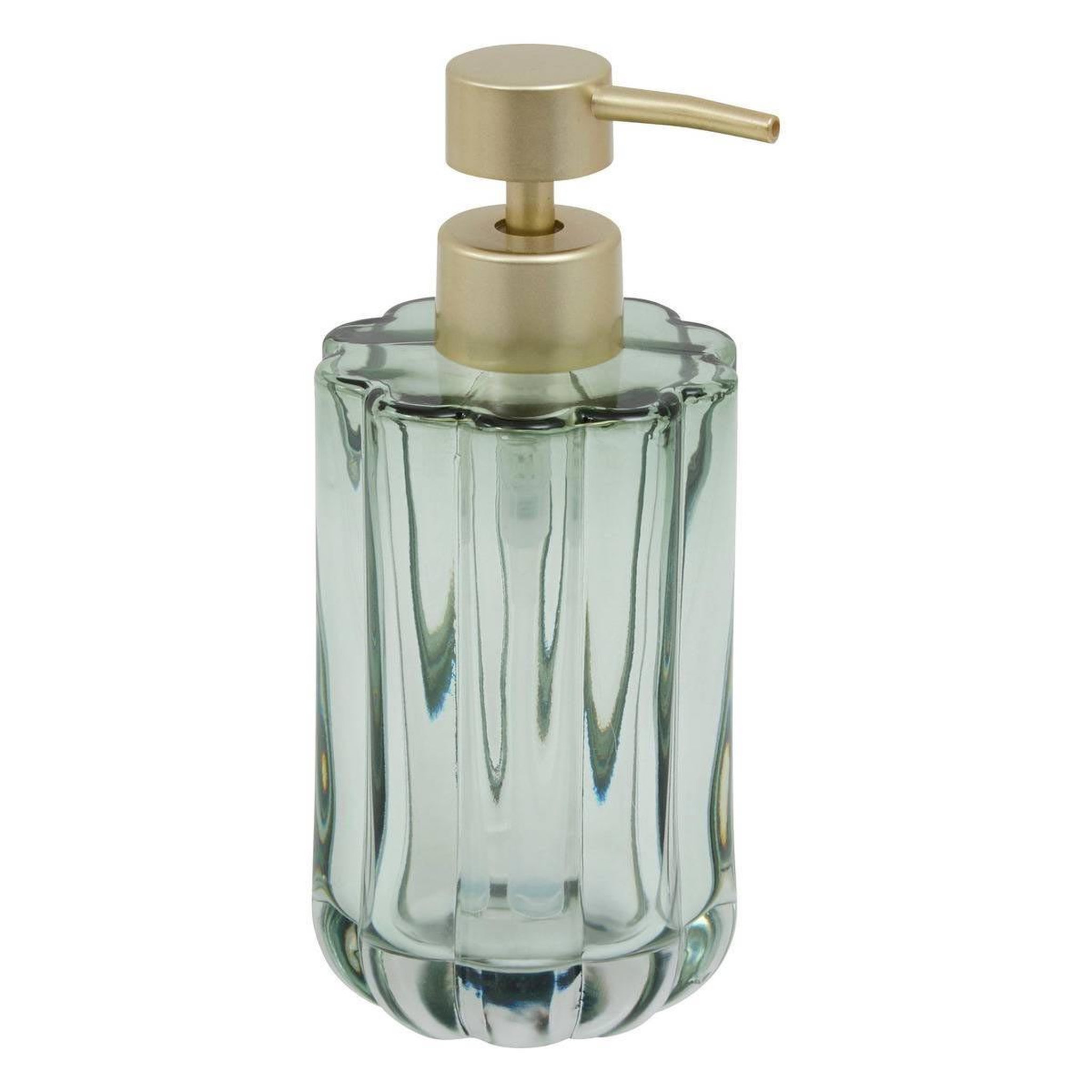 FIVE Distributeur de savon en verre  floréa  18cm vert