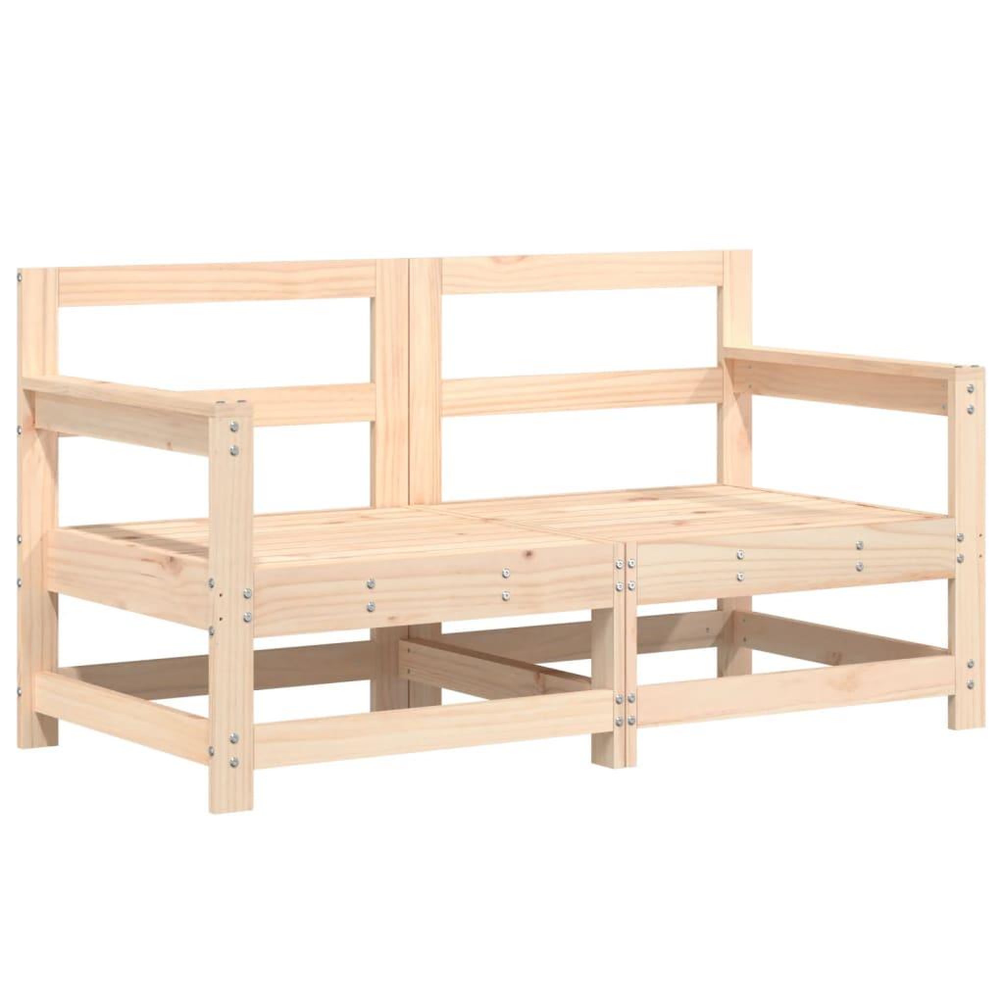 Voir la diapositive 2 : VIDAXL Canapes d'angle de jardin 2 pcs bois de pin massif