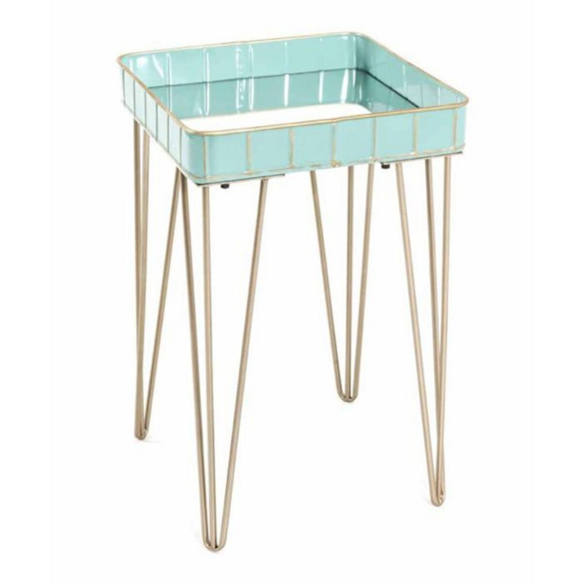 Paris Prix Table d'Appoint Déco  Andrés  56cm Turquoise