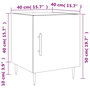 Voir la diapositive 6 : VIDAXL Tables de chevet 2 pcs blanc brillant 40x40x50 cm