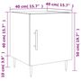 Voir la diapositive 6 : VIDAXL Tables de chevet 2 pcs blanc brillant 40x40x50 cm