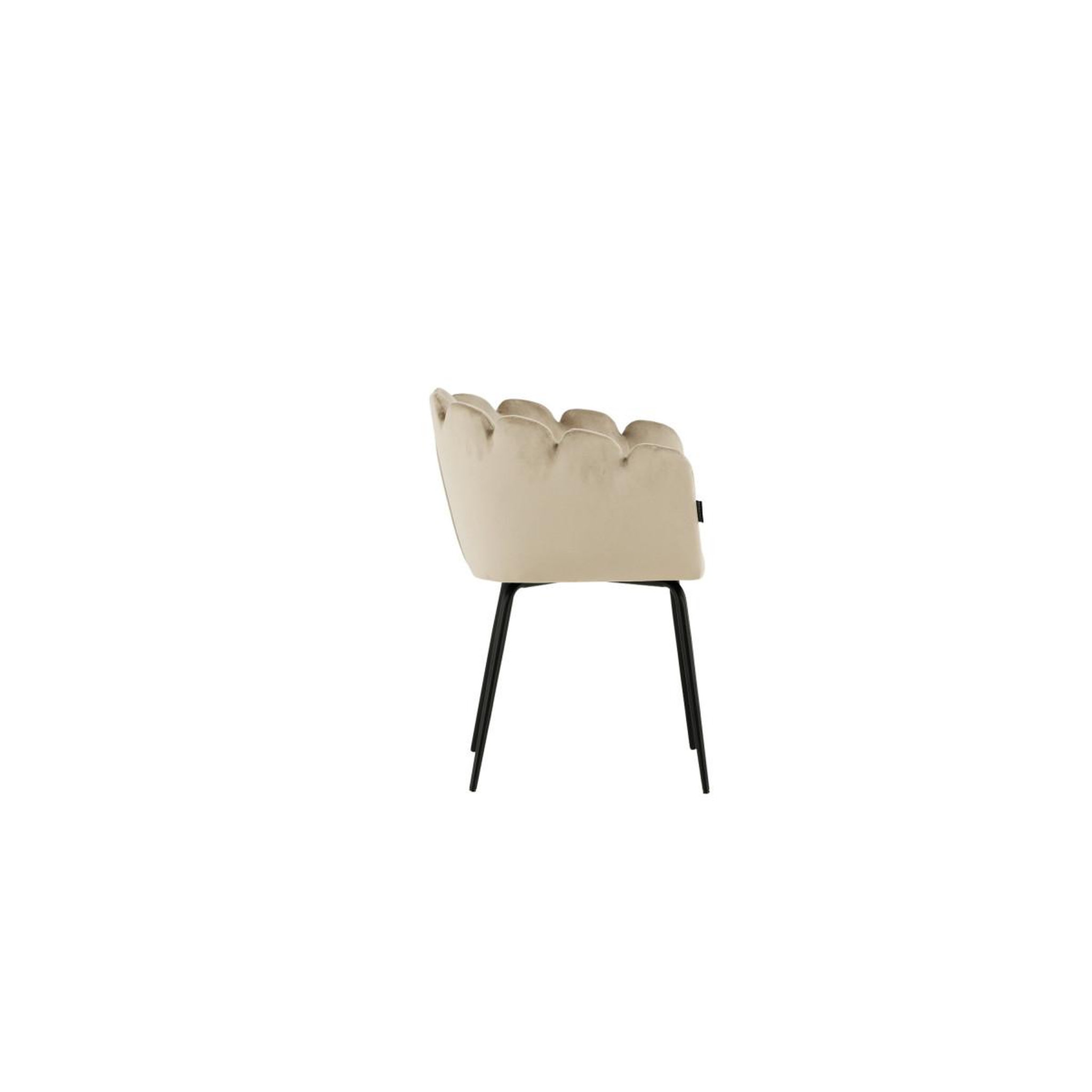 Voir la diapositive 4 : Paris Prix Chaise en velours  limhamn  76cm beige