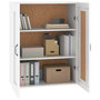 Voir la diapositive 4 : VIDAXL Armoire murale suspendue Blanc 69,5x32,5x90 cm
