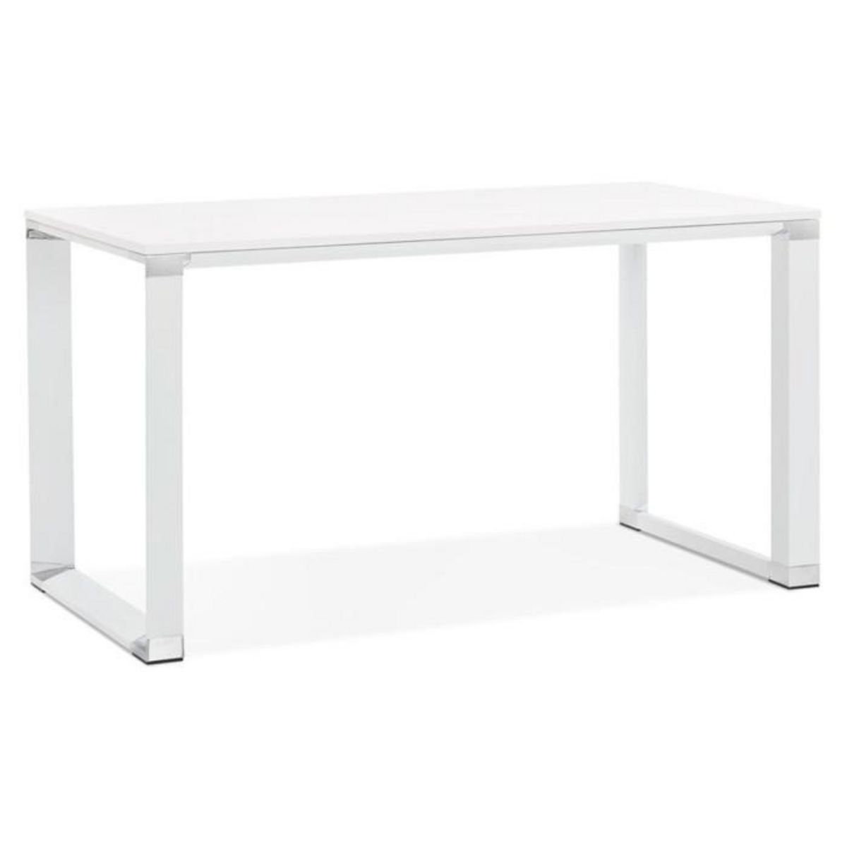 Paris Prix Bureau Design en Bois & Métal  Lumio  140cm Blanc