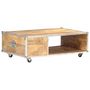Voir la diapositive 4 : VIDAXL Table basse 89x59x33 cm Bois massif de manguier brut