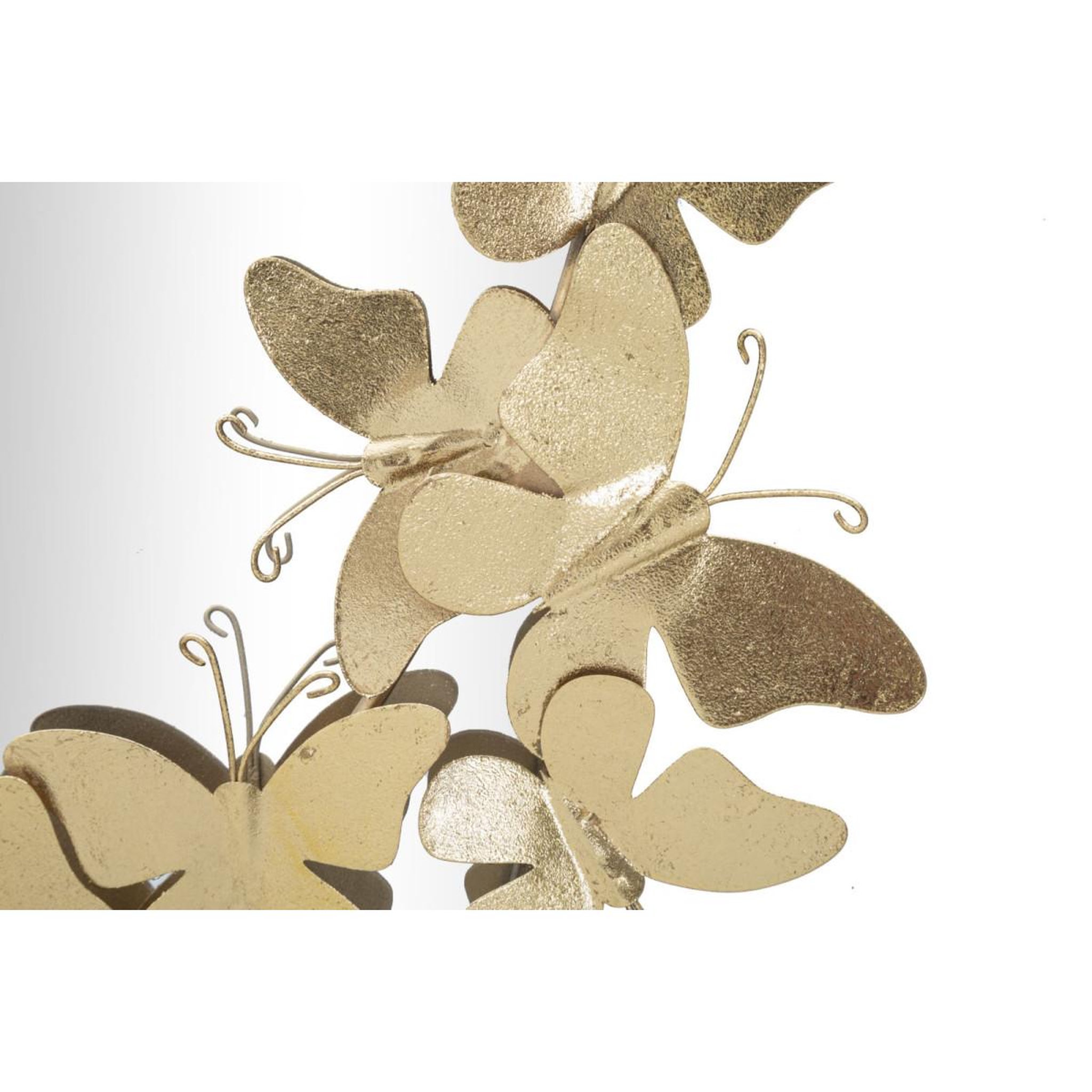Voir la diapositive 4 : Paris Prix Miroir mural design  butterfly  89cm or