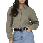 JACQUELINE DE YONG Chemise  Femme JDY Theis 15271018. Coloris disponibles : Marron