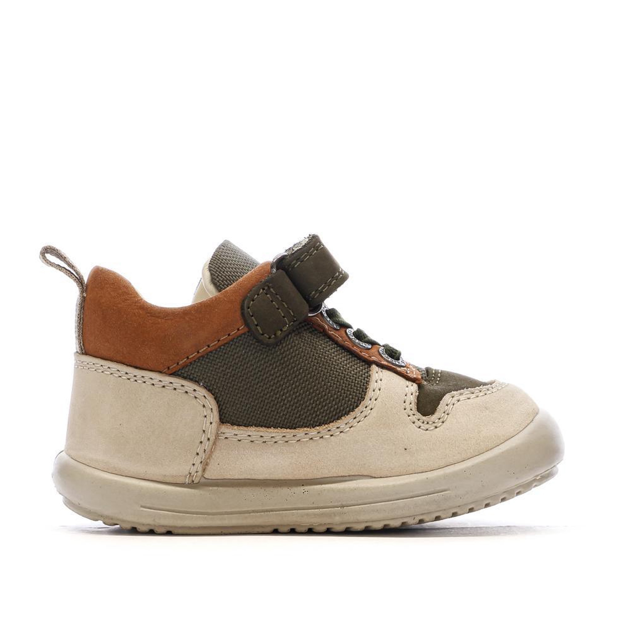 Voir la diapositive 3 : Kickers Baskets Hautes Beige/ Garçon Kickers Bottillon