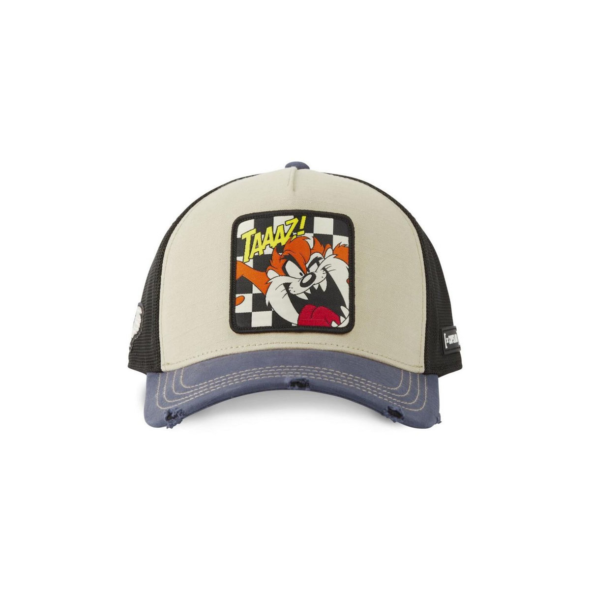CAPSLAB Casquette trucker premium avec filet effet bambou Looney Tunes Taz