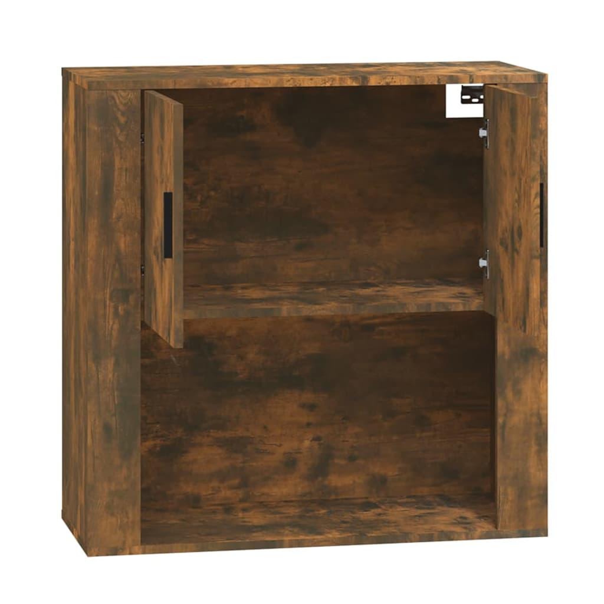 Voir la diapositive 4 : VIDAXL Armoire murale Chene fume 80x33x80 cm Bois d'ingenierie