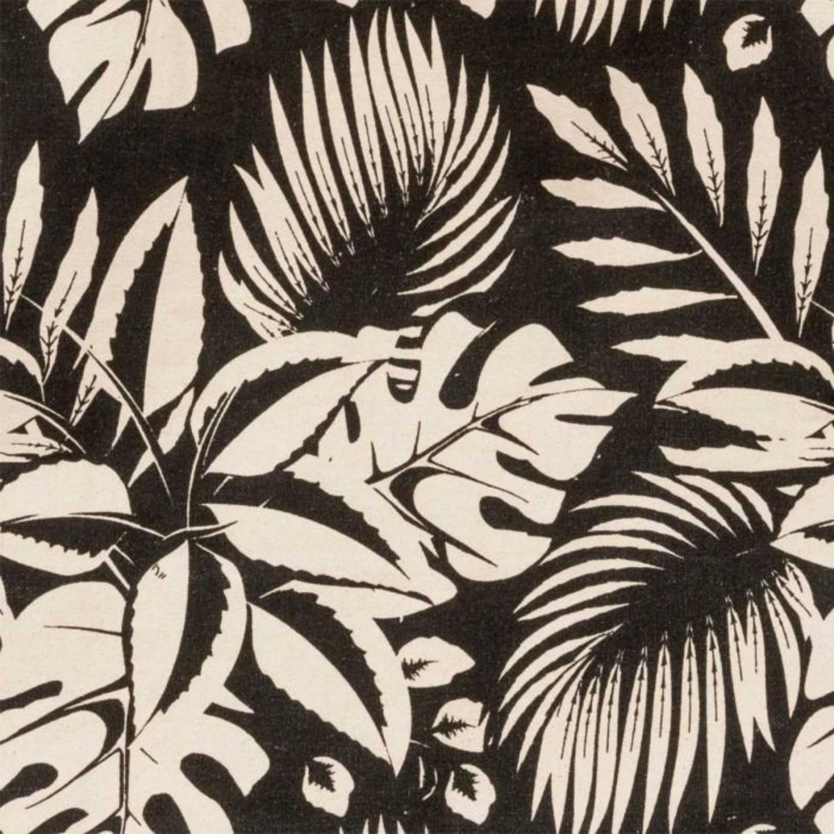 FIVE Sac de Shopping en Coton  Jungle  50cm Beige