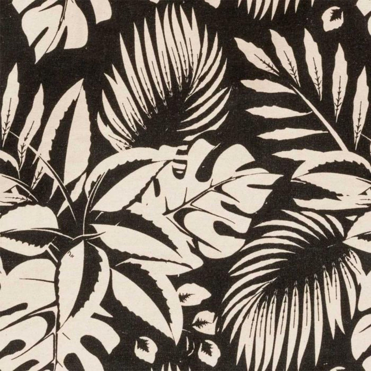 FIVE Sac de Shopping en Coton  Jungle  50cm Beige