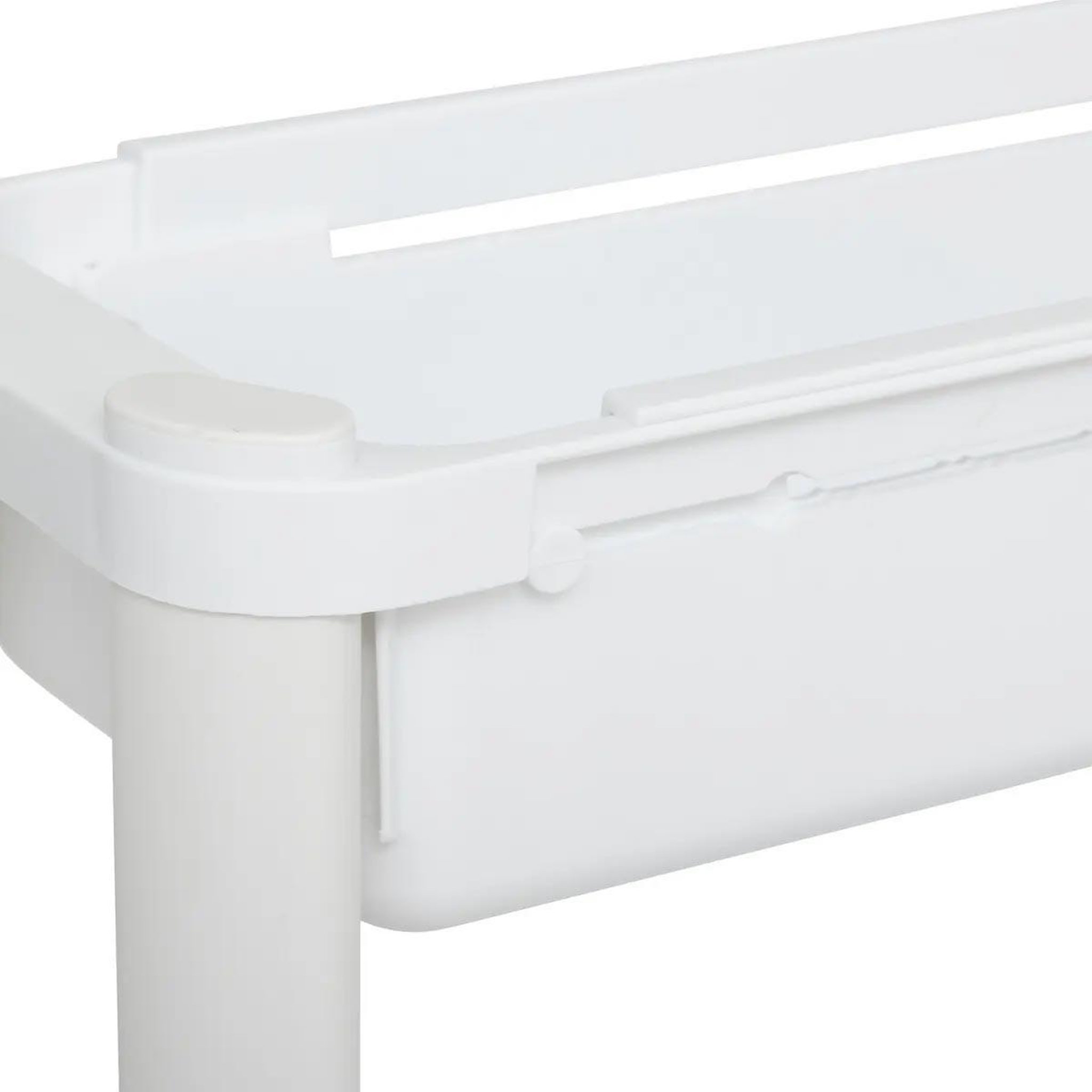 Voir la diapositive 4 : FIVE Desserte de cuisine extensible  resserre  78cm blanc