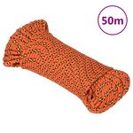 VIDAXL Corde de bateau Orange 5 mm 50 m Polypropylene