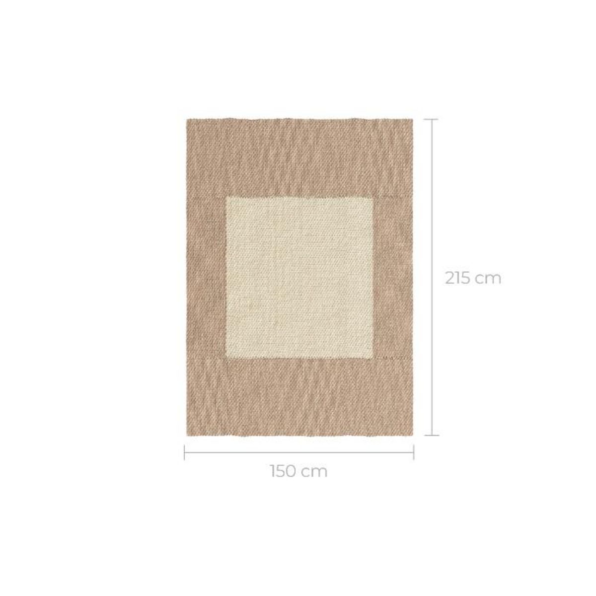 Rendez vous déco Tapis rectangulaire en jacinthe d'eau 120x180 cm - Vaiana