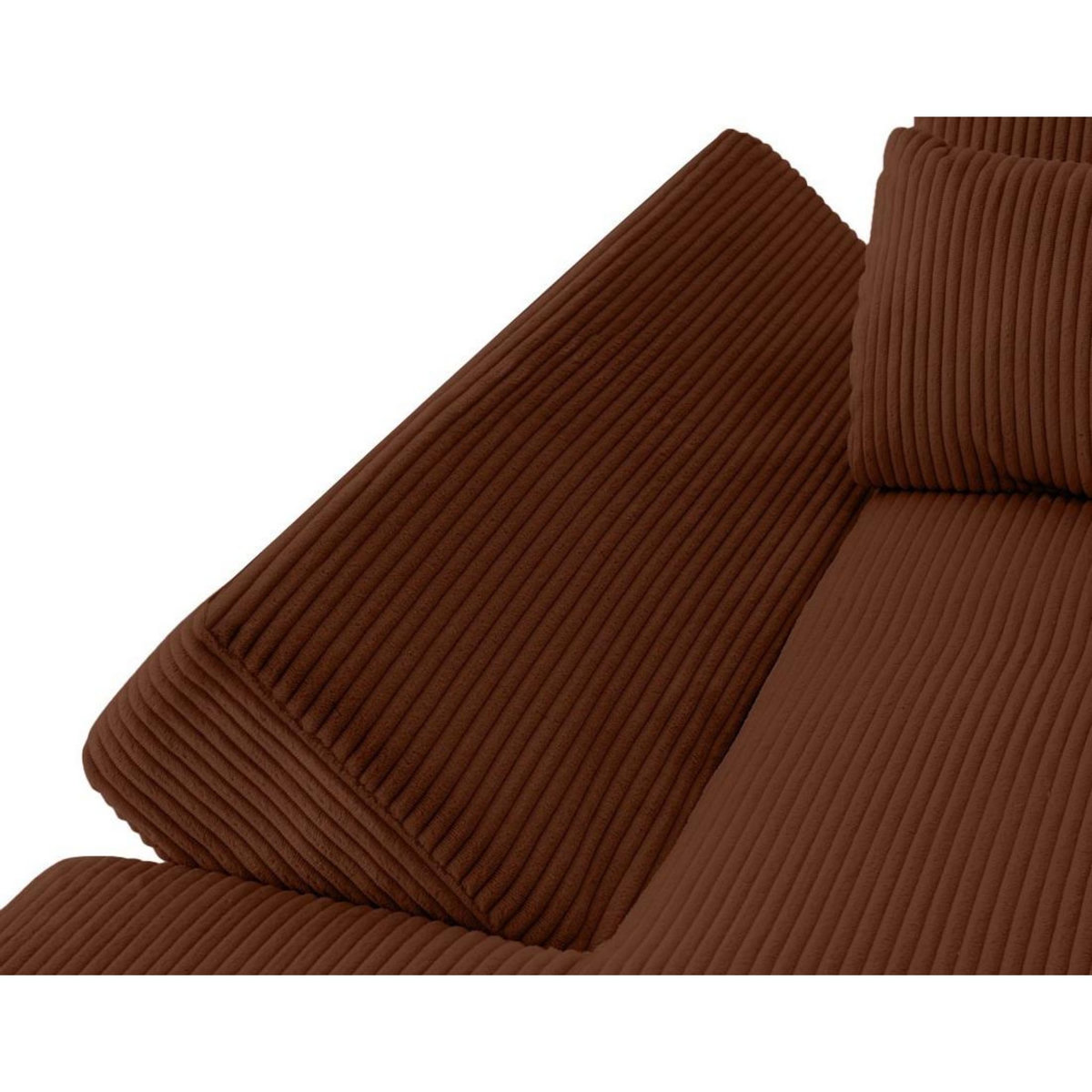 LISA DESIGN Vermont s - canapé panoramique d'angle droit 7 places en velours côtelé