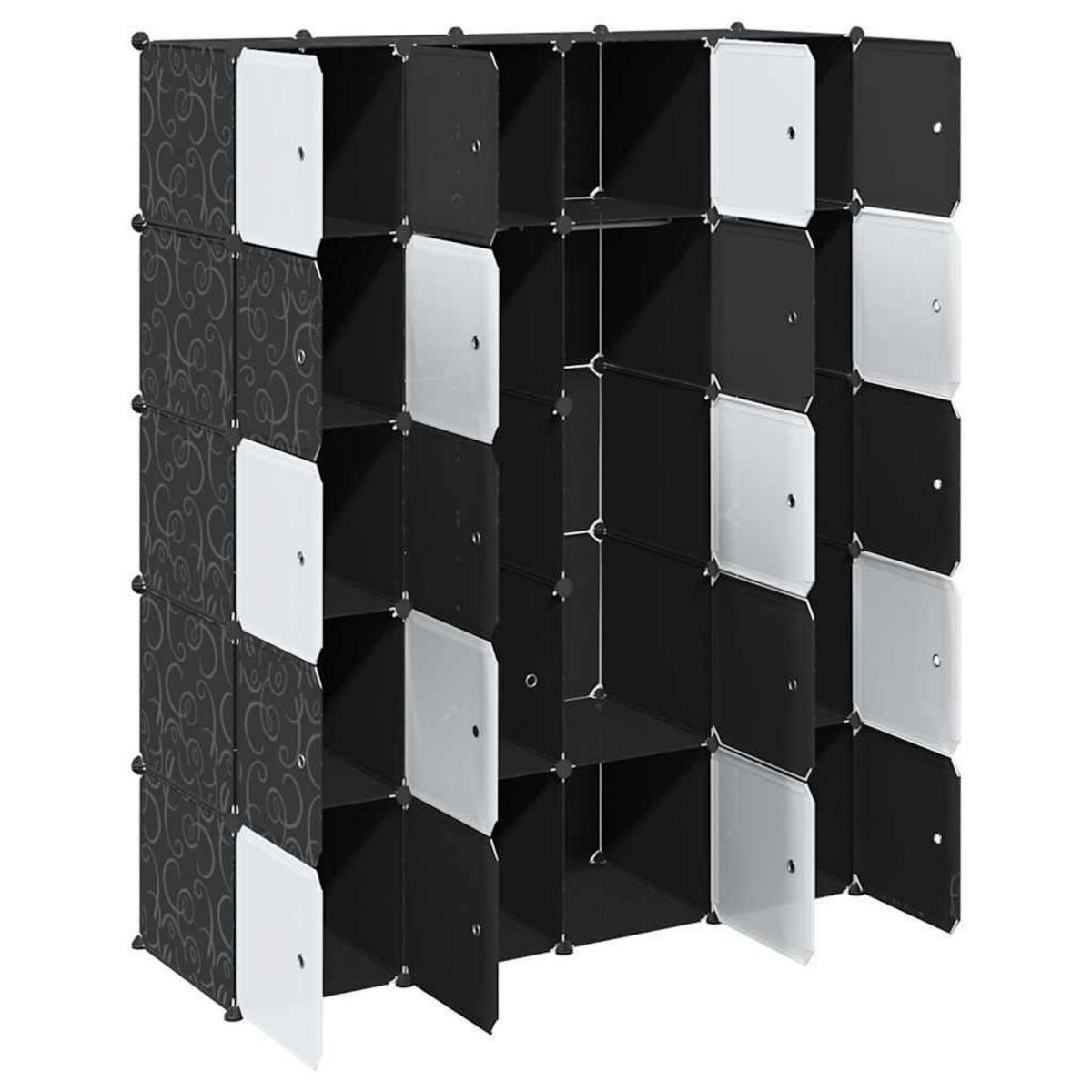 VIDAXL Cubes de rangement 20 pcs avec tiges de suspension PP