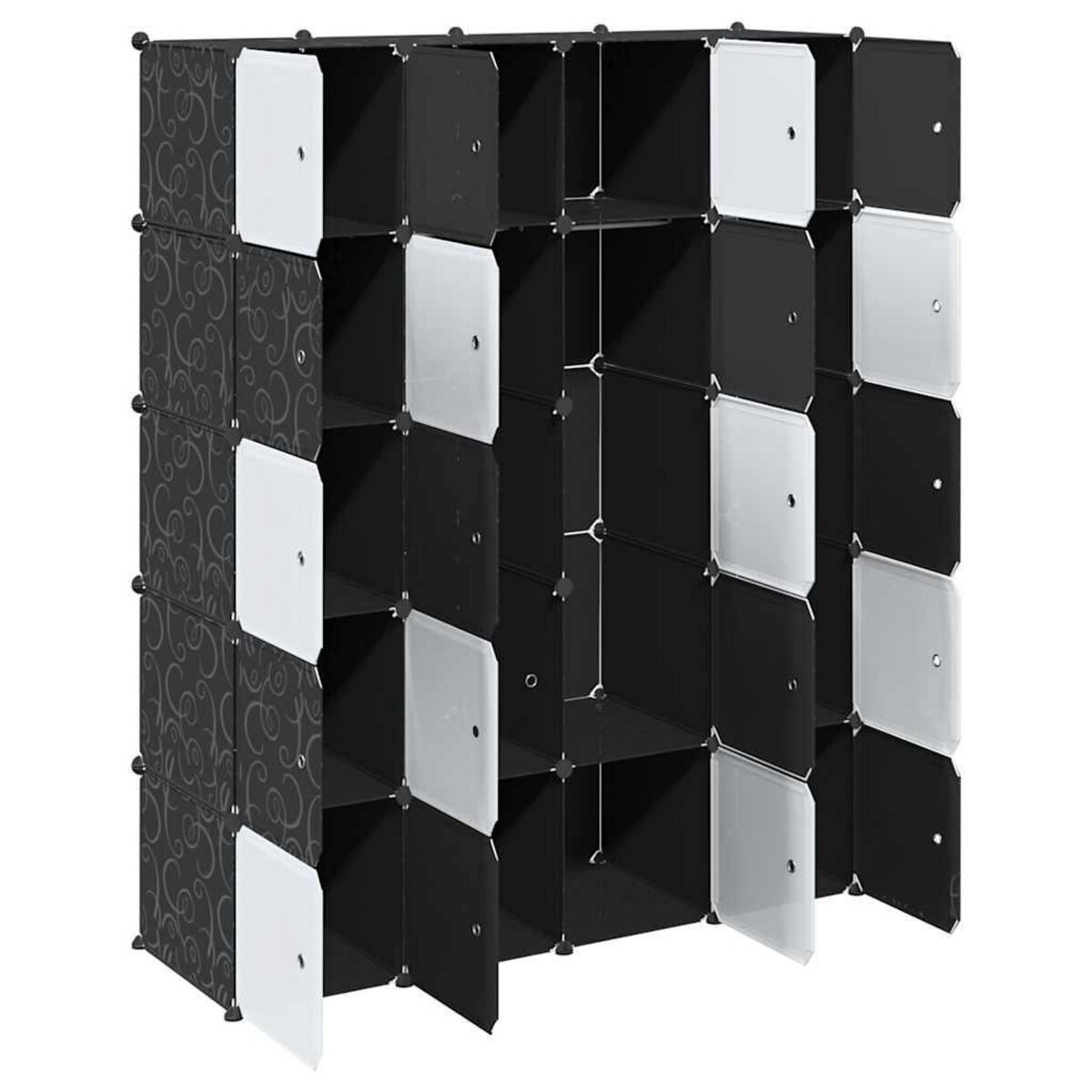 VIDAXL Cubes de rangement 20 pcs avec tiges de suspension PP