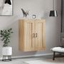 Voir la diapositive 3 : VIDAXL Armoire murale chene sonoma 69,5x34x90 cm bois d'ingenierie