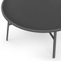Voir la diapositive 6 : ID MARKET Salon de jardin MADRID table ronde 150 CM et 8 chaises empilables gris anthracite