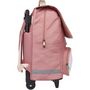 Voir la diapositive 3 : AUCHAN Sac à dos à roulettes rose Be Wild