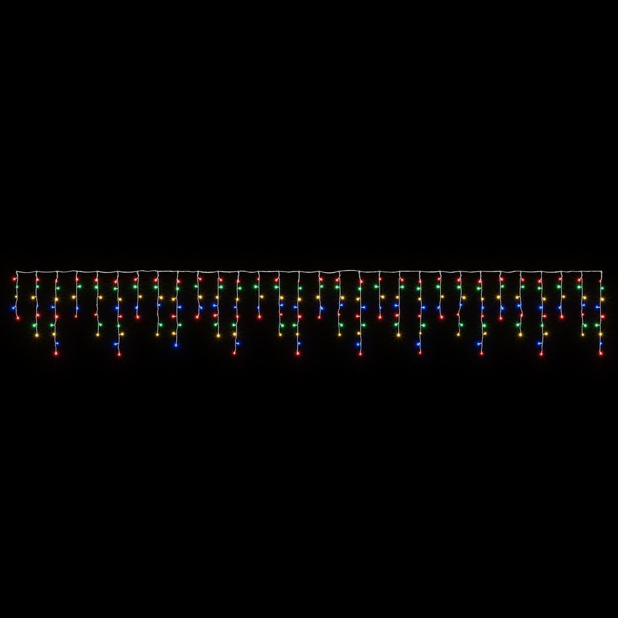 Voir la diapositive 4 : VIDAXL Rideaux lumineux 210 LED Multicolore 500 x 72 cm