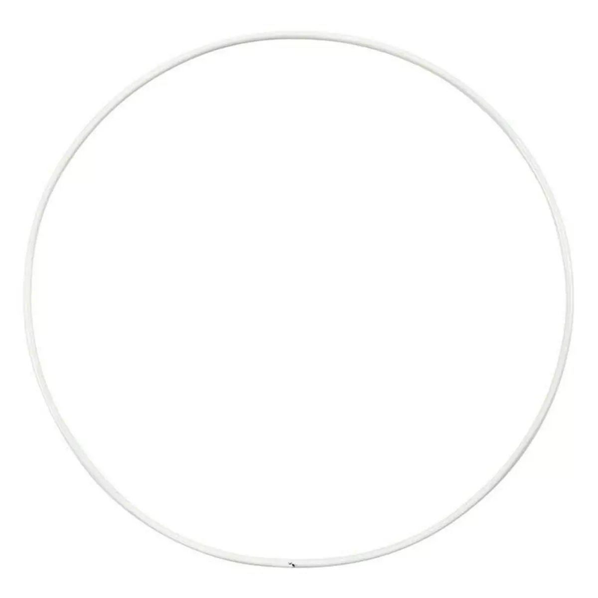  10 cercles en métal blanc - Ø 15 cm